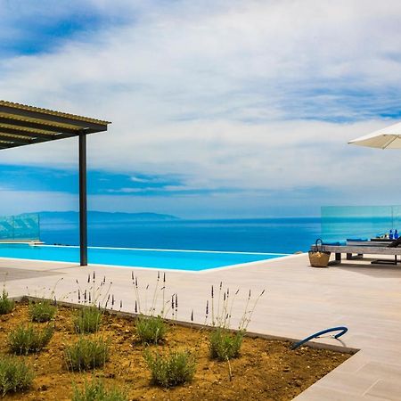 New Villa Blue With Private Pool At Trapezaki Livathos  Экстерьер фото